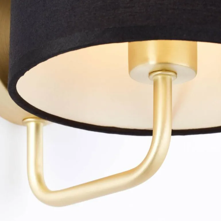 Applique murale Brilliant Clarie Laiton, 1 lumière