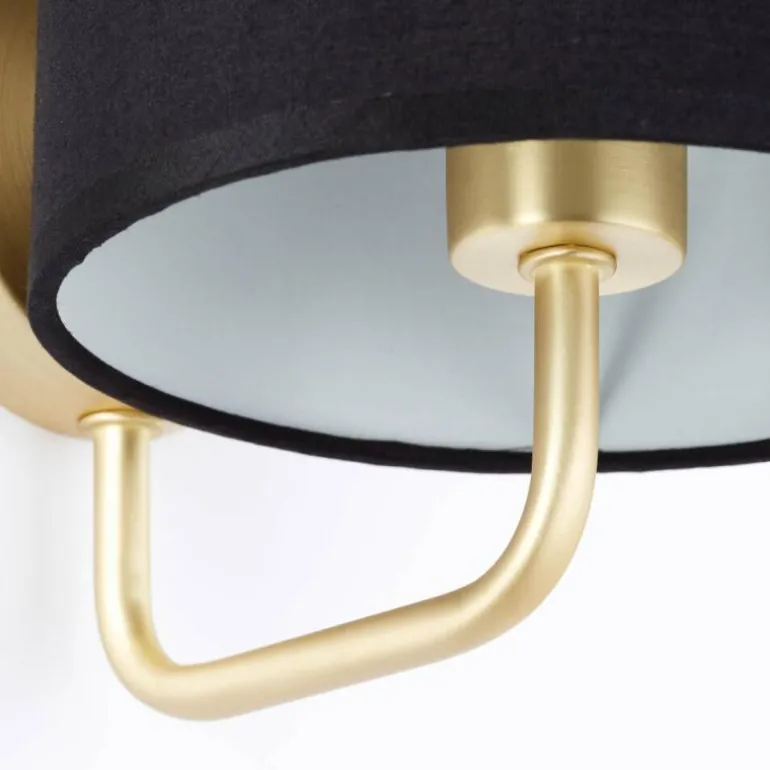 Applique murale Brilliant Clarie Laiton, 1 lumière