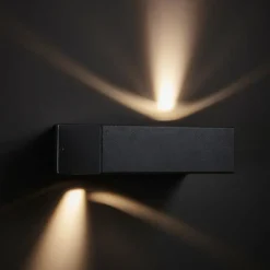 Applique murale Brilliant Abbot LED Anthracite, 2 lumières