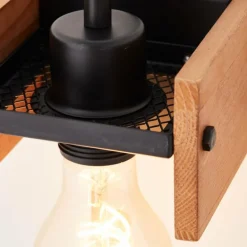 Applique murale Brilliant Calandra Bois clair, Noir, 1 lumière