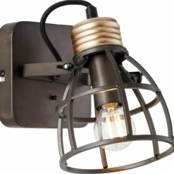 Applique murale Brilliant-Leuchten Reece Noir, 1 lumière