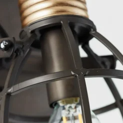 Applique murale Brilliant-Leuchten Reece Noir, 1 lumière