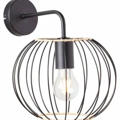 Applique murale Brilliant Silemia Noir, 1 lumière