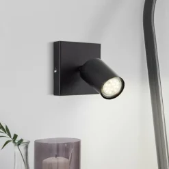 Applique murale Brilliant Jello LED Noir, 1 lumière