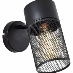 Applique murale Brilliant Kamolo Noir, 1 lumière