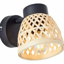 Applique murale Brilliant Elize Noir, 1 lumière