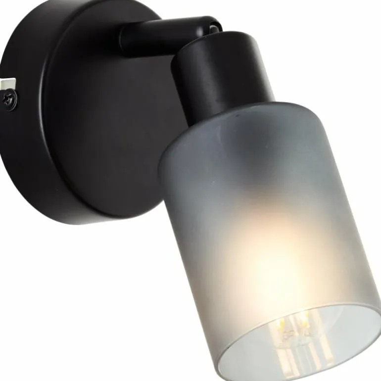 Applique murale Brilliant Loralie Noir, 1 lumière