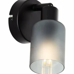 Applique murale Brilliant Loralie Noir, 1 lumière