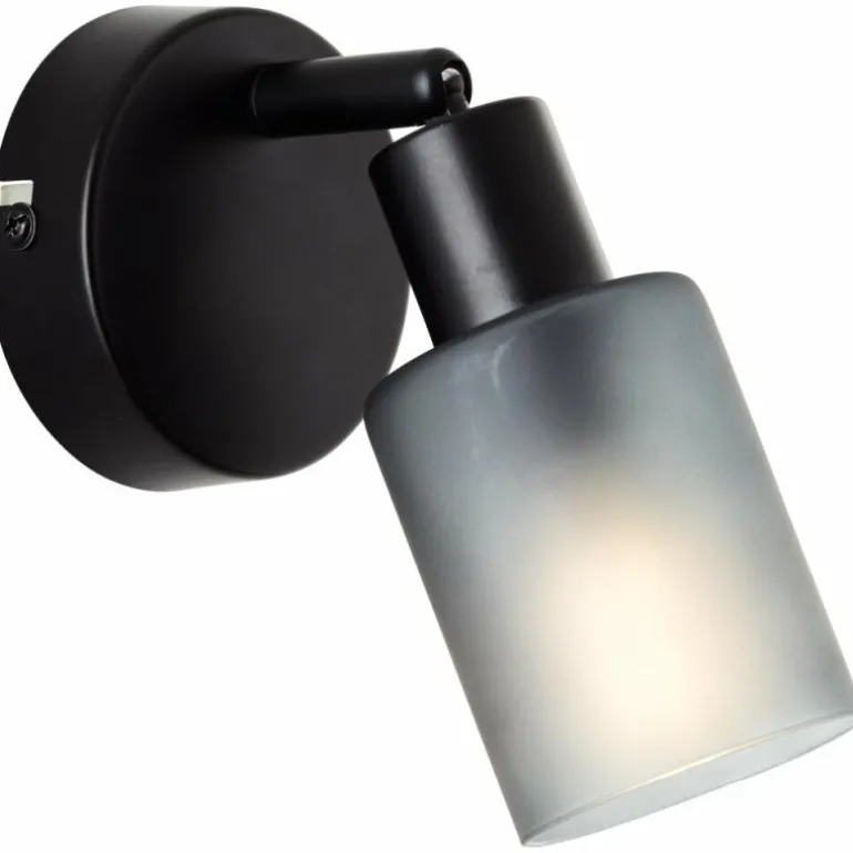 Applique murale Brilliant Loralie Noir, 1 lumière