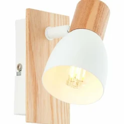 Applique murale Brilliant Daintree Écru, Blanc, 1 lumière