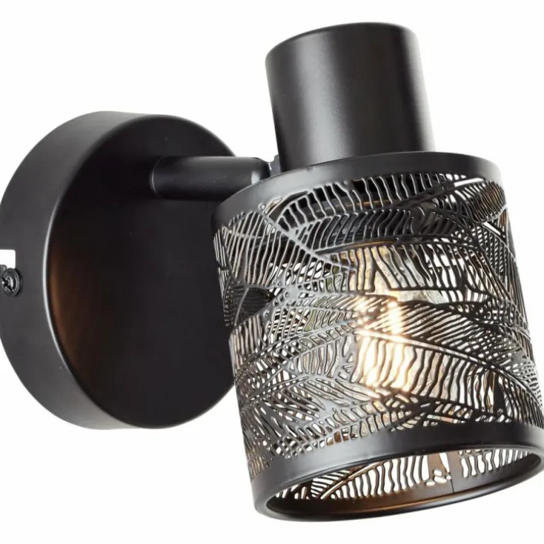 Applique murale Brilliant Bano Noir, 1 lumière