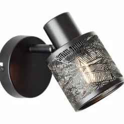 Applique murale Brilliant Bano Noir, 1 lumière