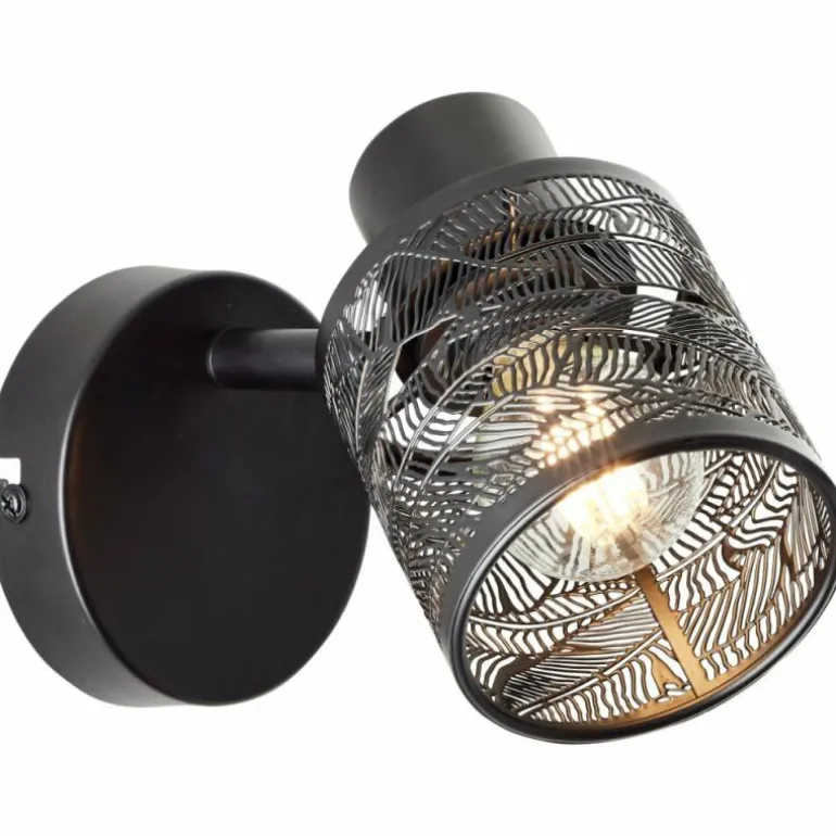 Applique murale Brilliant Bano Noir, 1 lumière