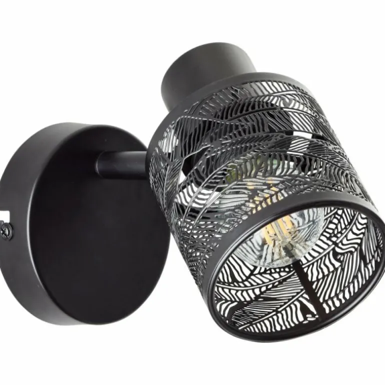 Applique murale Brilliant Bano Noir, 1 lumière