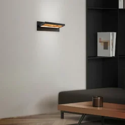 Applique murale Brilliant Chaumont LED Noir, 1 lumière