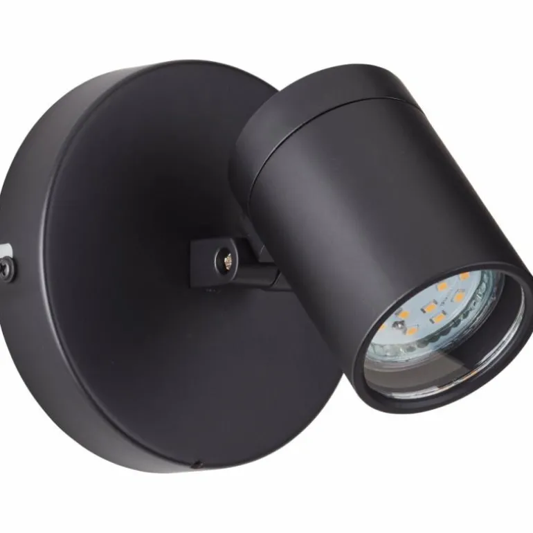 Applique murale Brilliant Alessia Noir, 1 lumière