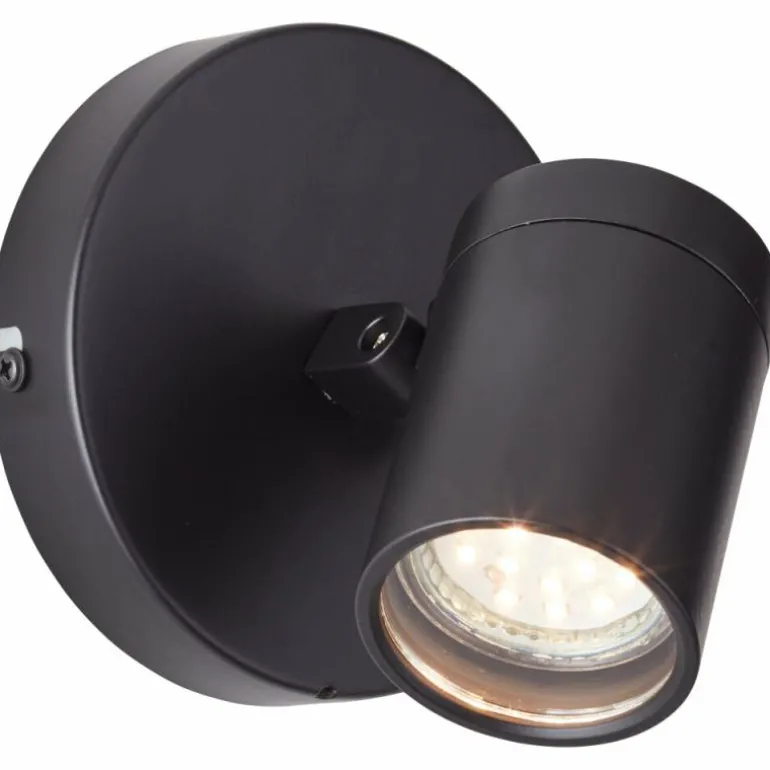 Applique murale Brilliant Alessia Noir, 1 lumière