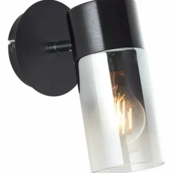 Applique murale Brilliant Alia Noir, 1 lumière
