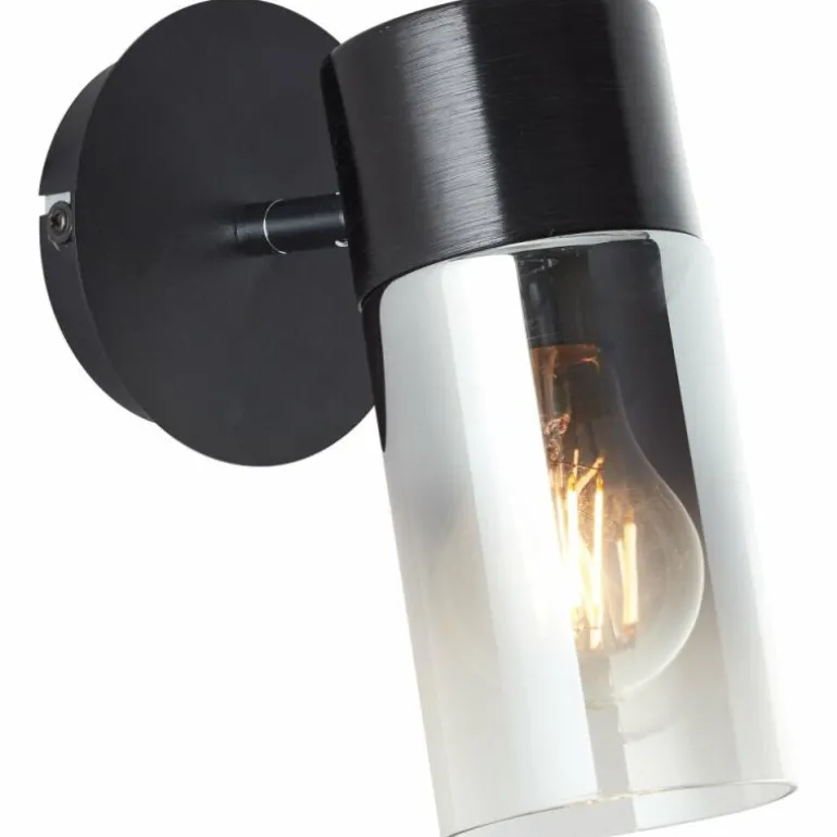 Applique murale Brilliant Alia Noir, 1 lumière