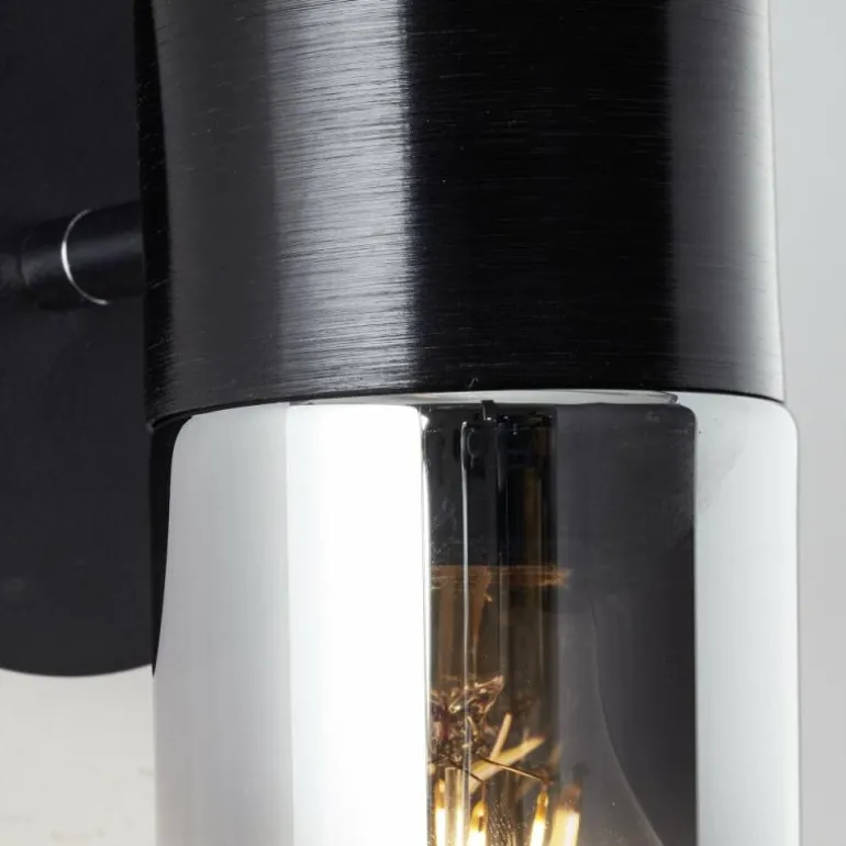 Applique murale Brilliant Alia Noir, 1 lumière