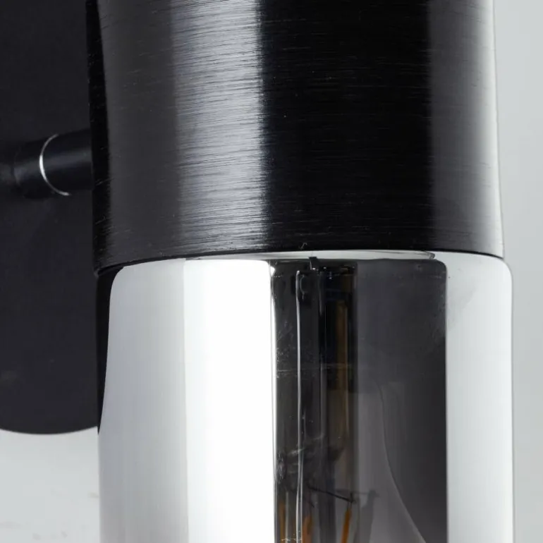 Applique murale Brilliant Alia Noir, 1 lumière