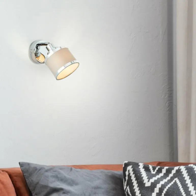 Applique murale Brilliant Alexia Argenté, 1 lumière