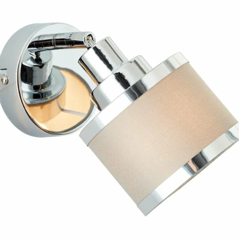 Applique murale Brilliant Alexia Argenté, 1 lumière