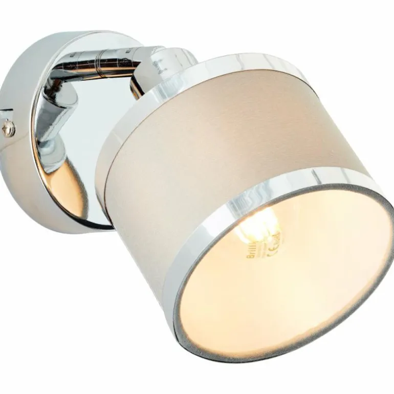 Applique murale Brilliant Alexia Argenté, 1 lumière