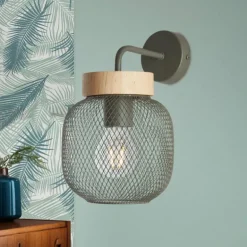 Applique murale Brilliant Giada Vert, 1 lumière