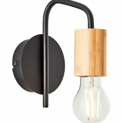 Applique murale Brilliant Elyna Écru, Noir, 1 lumière