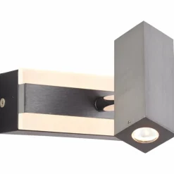 Applique murale Brilliant Howle LED Aluminium, Noir, 1 lumière