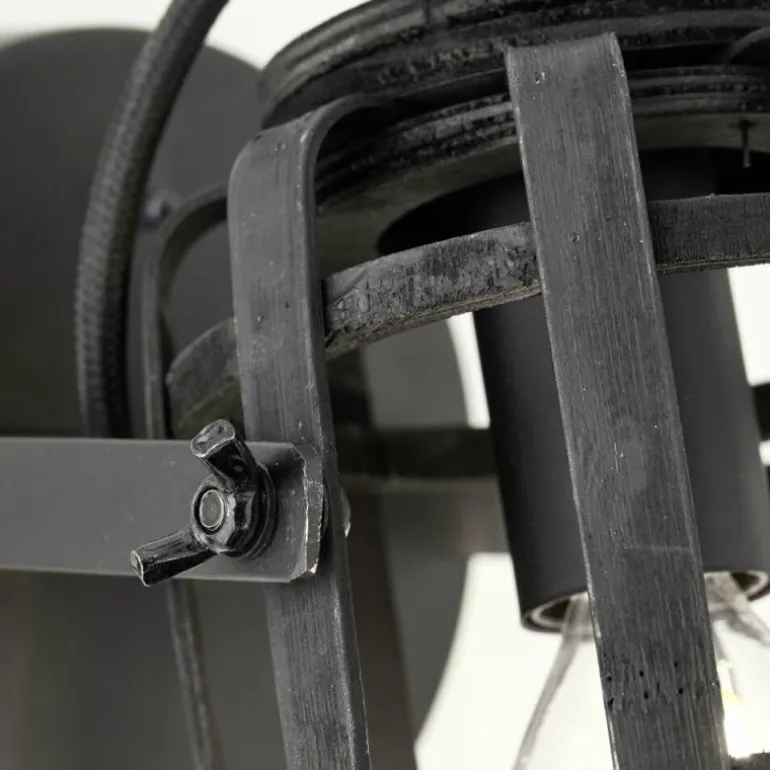 Applique murale Brilliant Woodrow Noir, 1 lumière