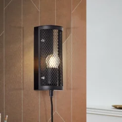 Applique murale Brilliant Maze Noir, 1 lumière