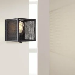 Applique murale Brilliant Maze Noir, 1 lumière