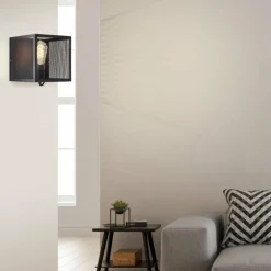 Applique murale Brilliant Maze Noir, 1 lumière