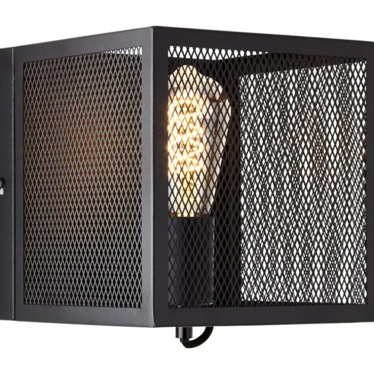 Applique murale Brilliant Maze Noir, 1 lumière