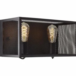 Applique murale Brilliant Maze Noir, 2 lumières