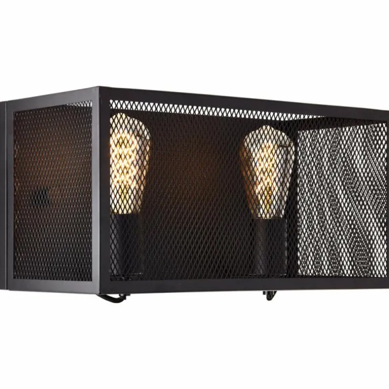 Applique murale Brilliant Maze Noir, 2 lumières