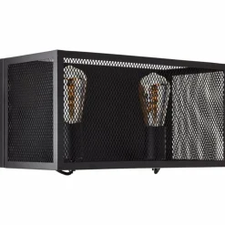 Applique murale Brilliant Maze Noir, 2 lumières