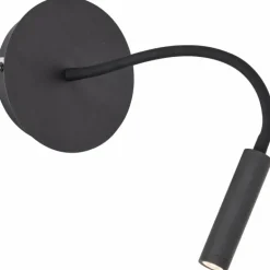 Applique murale Brilliant Jutta LED Noir, 1 lumière