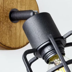 Applique murale Brilliant Gwen Bois foncé, 1 lumière