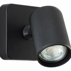 Applique murale Brilliant Marty Noir, 1 lumière