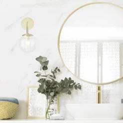 Applique murale Brilliant Gitse Or, 1 lumière