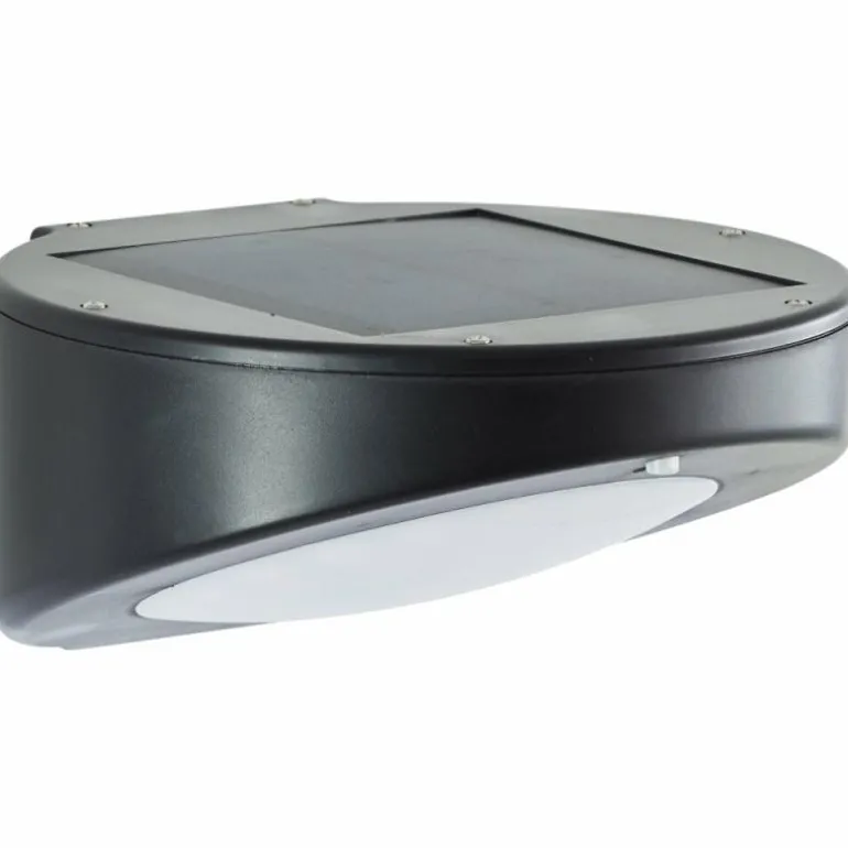 Applique murale Brilliant Bardum LED Noir, 1 lumière, Détecteur de mouvement