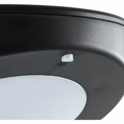 Applique murale Brilliant Bardum LED Noir, 1 lumière, Détecteur de mouvement