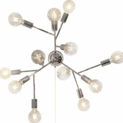 Applique murale By Rydens Hero Chrome, 12 lumières