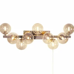 Applique murale By Rydens Splendor Ambre, Or, 9 lumières