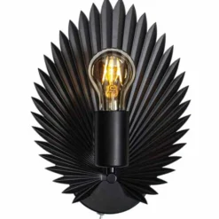 Applique murale By Rydens Aruba Noir, 1 lumière