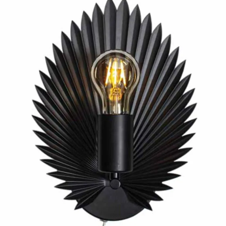 Applique murale By Rydens Aruba Noir, 1 lumière