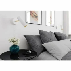 Applique murale By Rydens Pulse Or, Blanc, 1 lumière